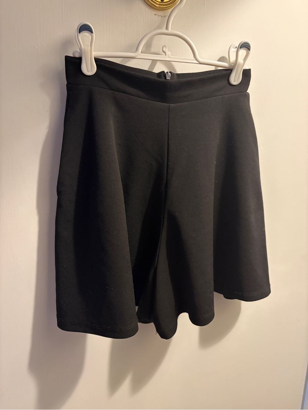 La Femme en Noir Black Widow Tap Shorts in Solid Black